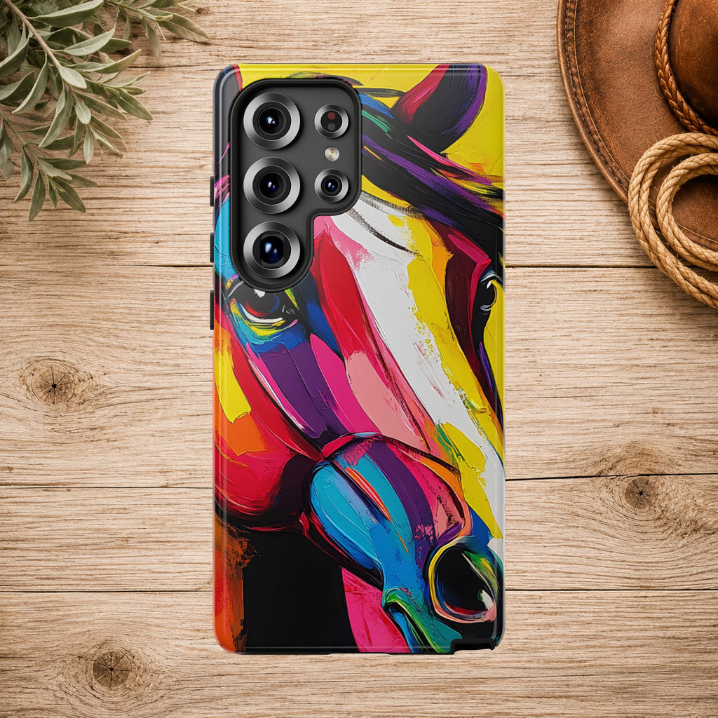 Abstract Colorful Horse Phone Case