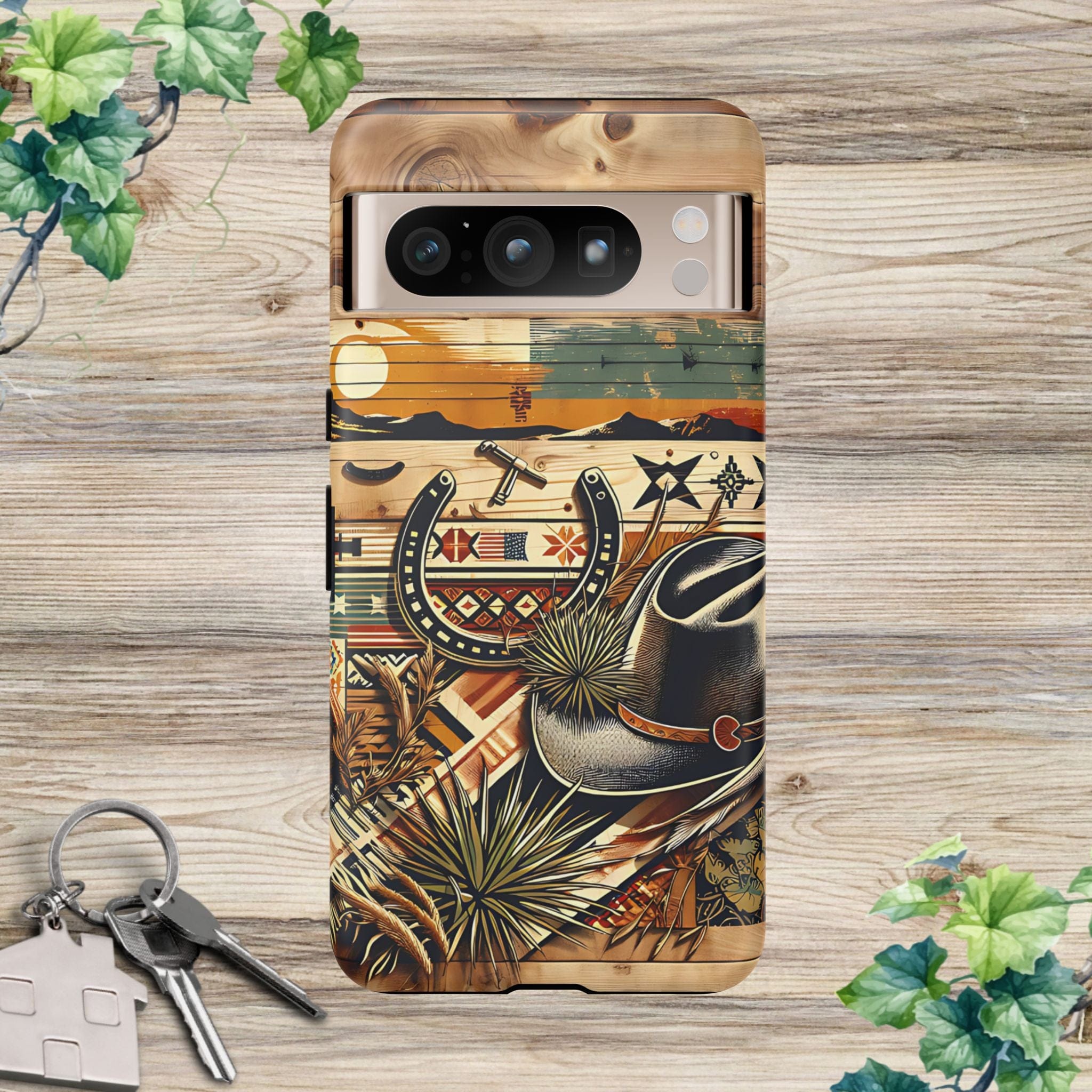 Hat and Horseshoes -Phone Case