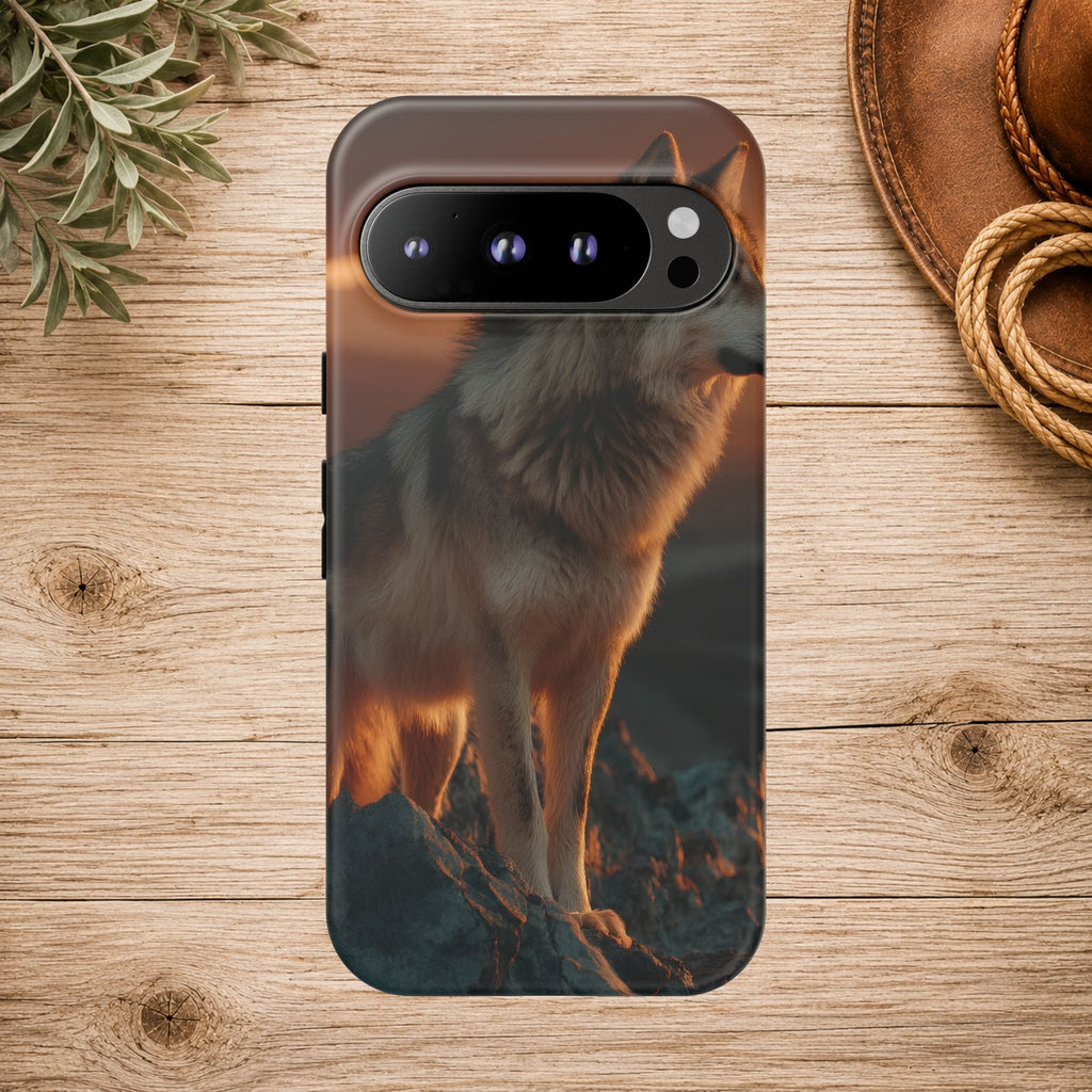 Wolf Sunset Phone Case
