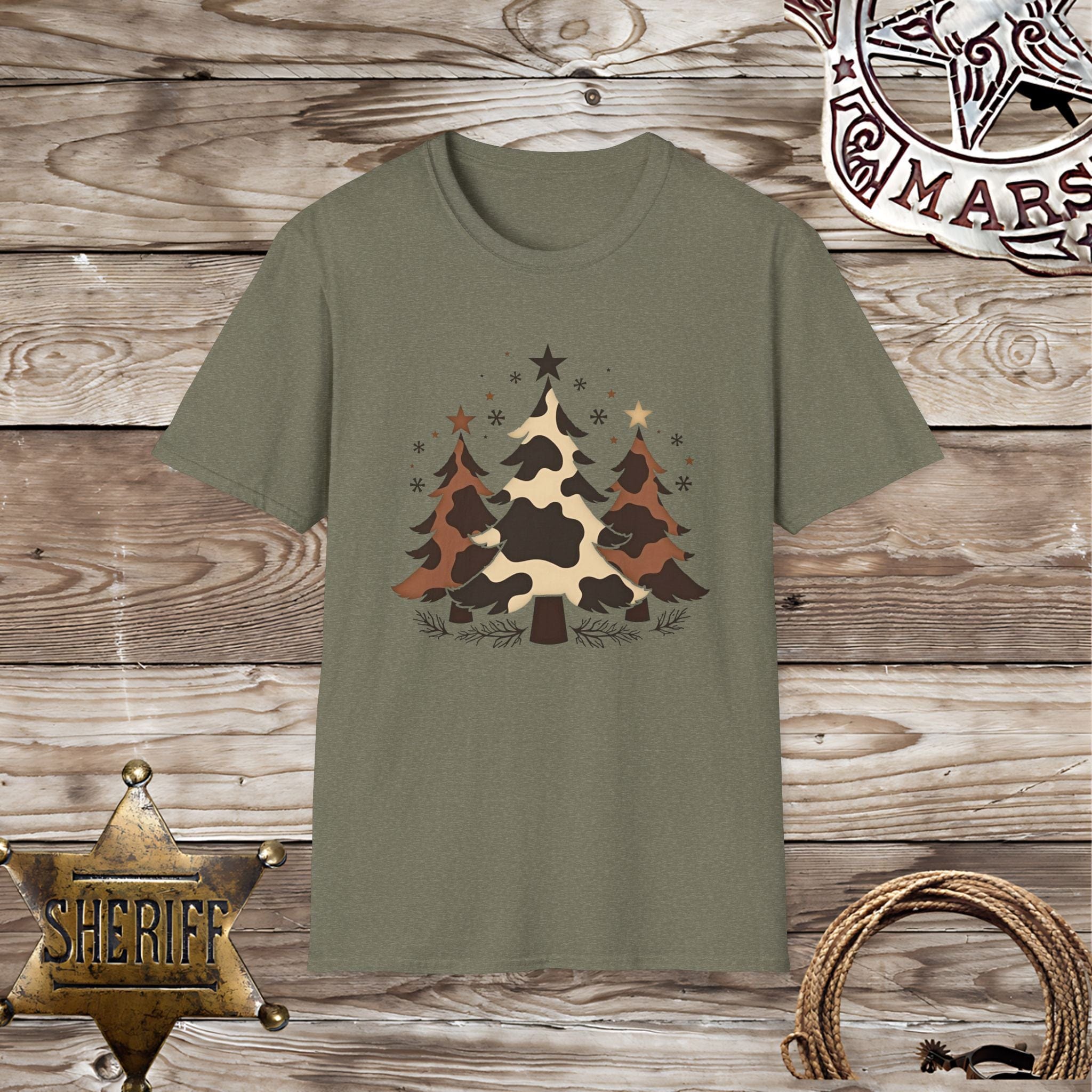 Cowboy Christmas Trees-T-Shirt