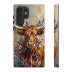 Texas Bluebonnet Longhorn Phone Case