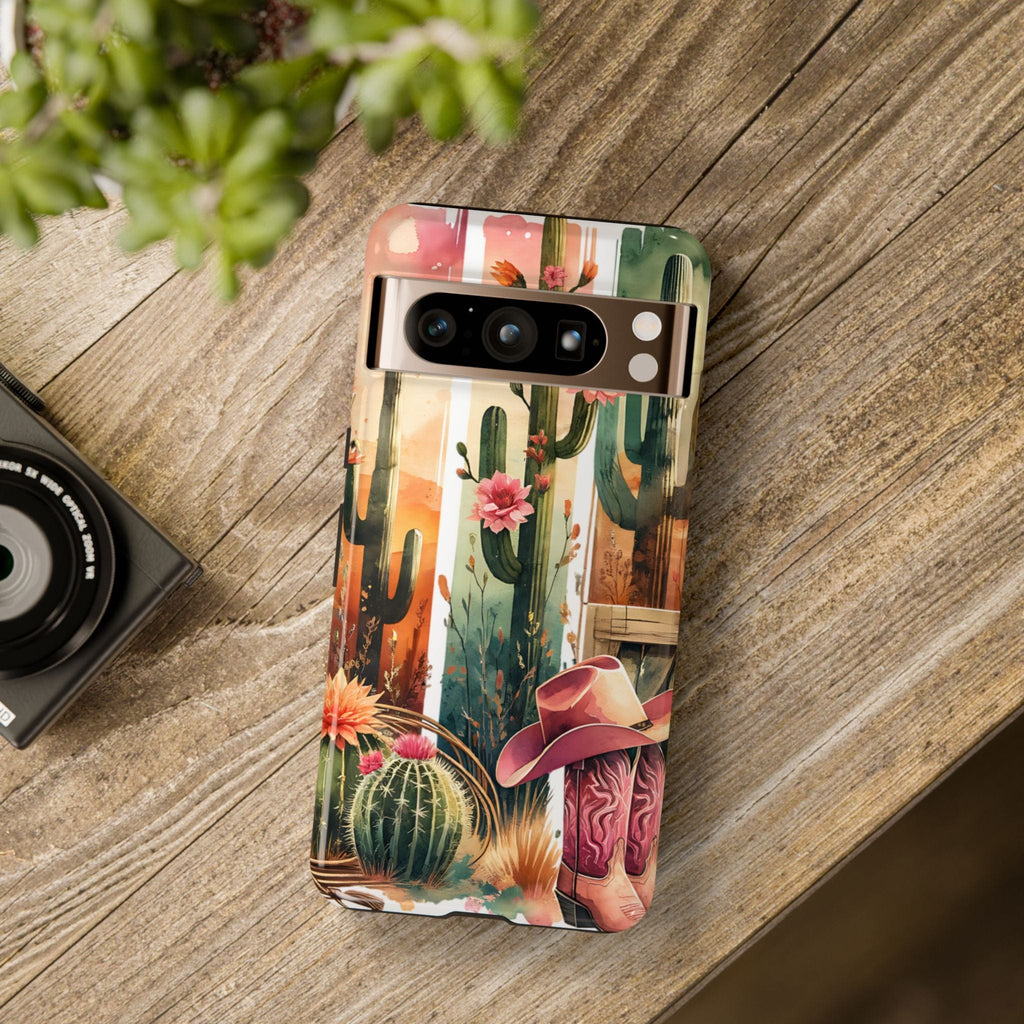 Southwestern Floral Cactus -Tough Case