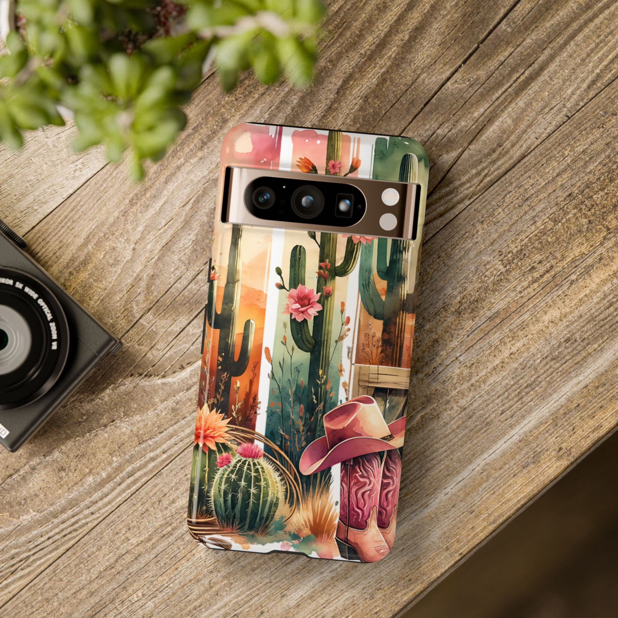 Southwestern Floral Cactus -Tough Case