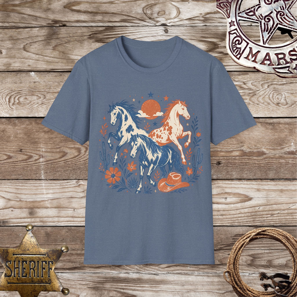 Wild Spirit Western Horses T-Shirt