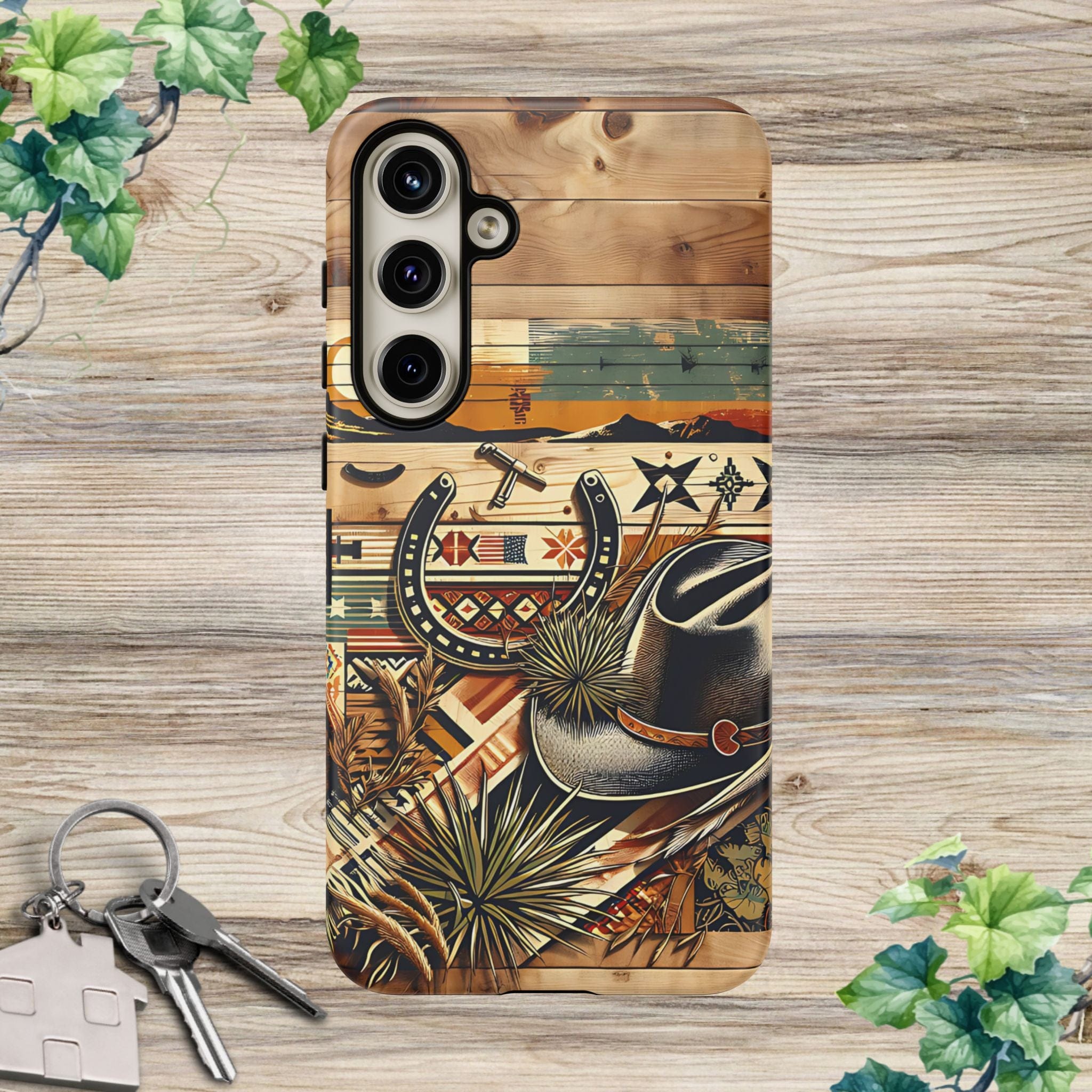 Hat and Horseshoes -Phone Case