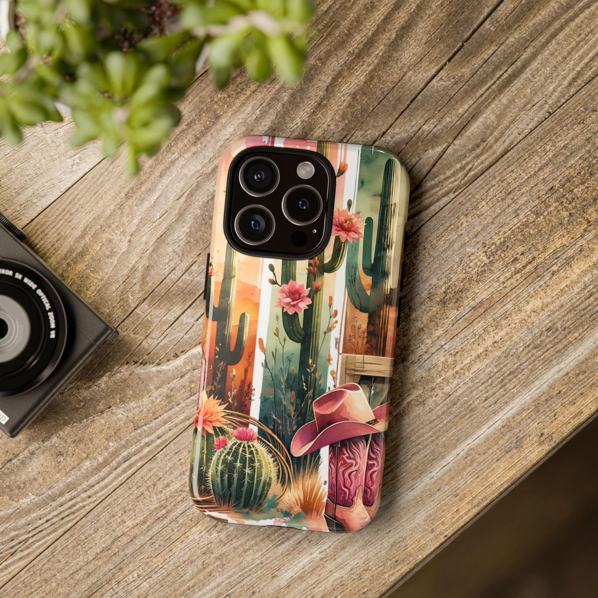 Southwestern Floral Cactus -Tough Case