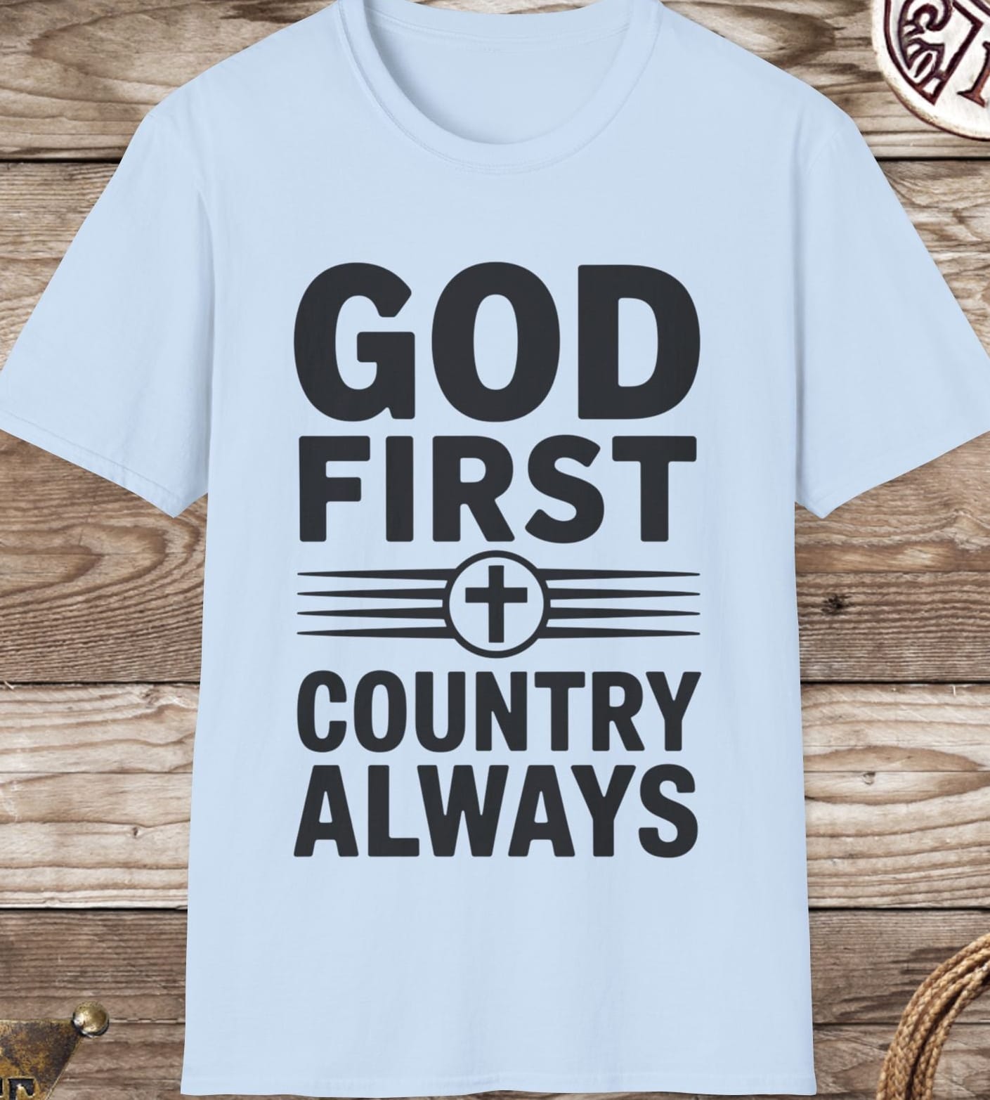 God First Country Always Tee