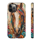Boho Wildflower Horse Phone Case