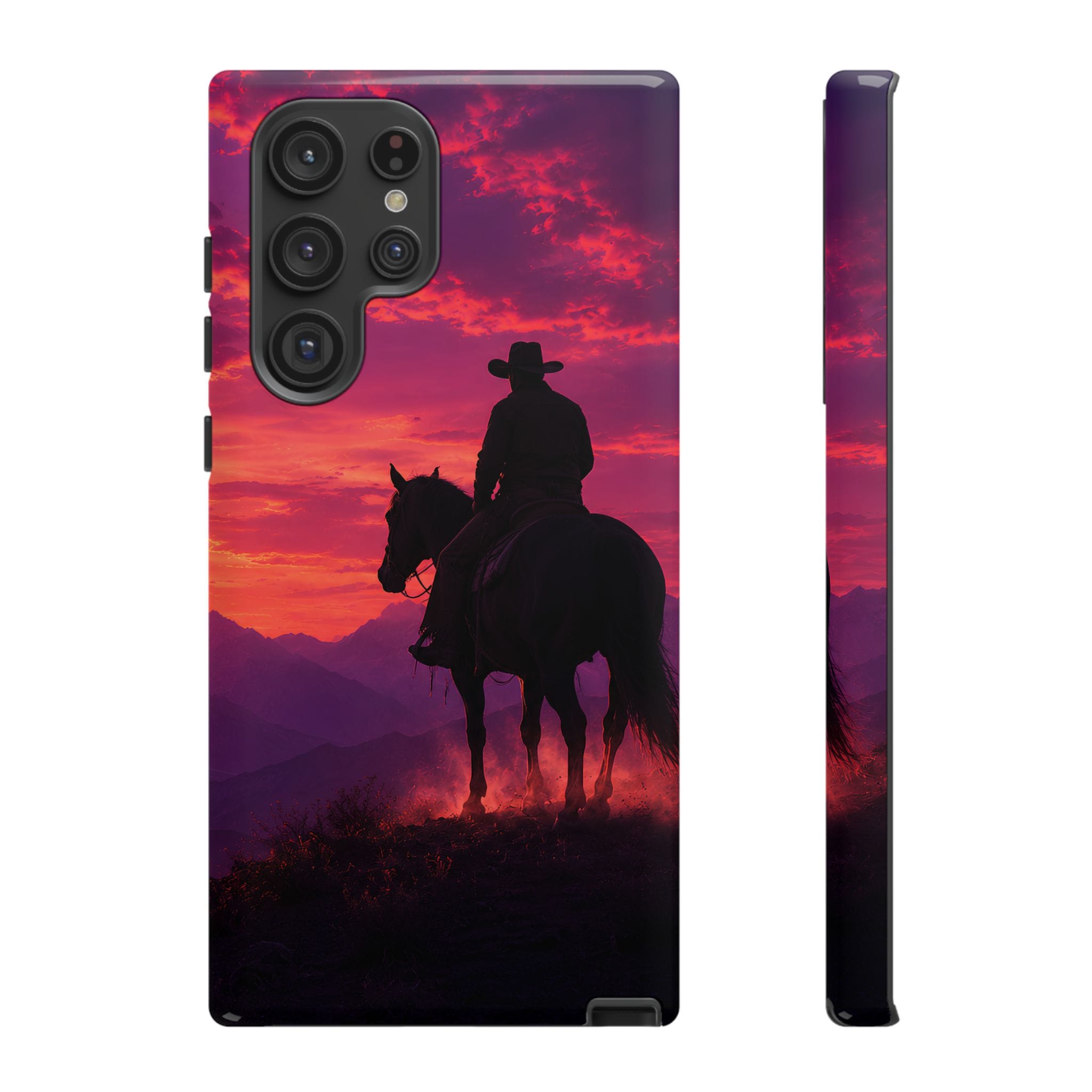 Cowboy Sunset Horseback Phone Case