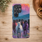 Wild Horses Sunset Mountain Phone Case