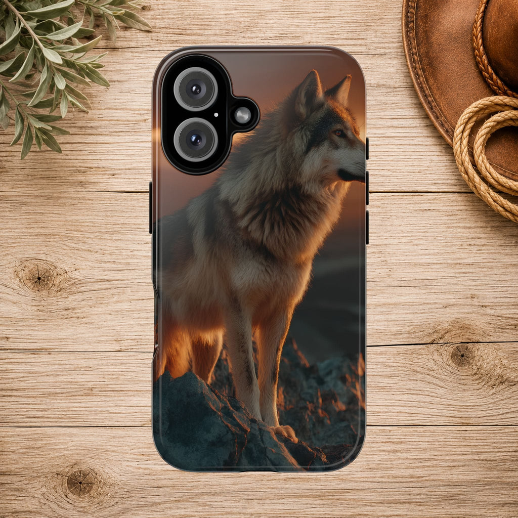 Wolf Sunset Phone Case