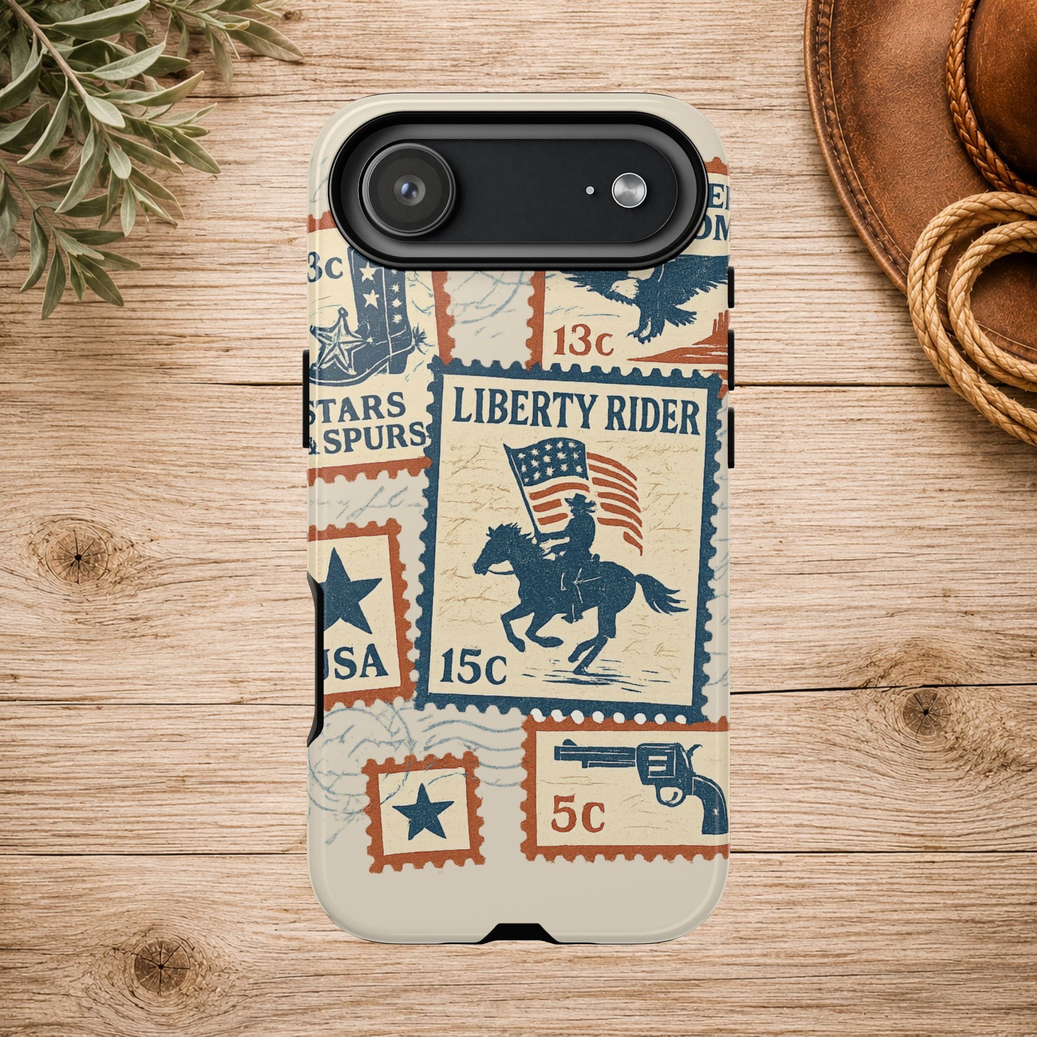 Liberty Rider Vintage Western Patriotic Phone Case