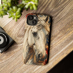 Patriotic White Horse Phone Case