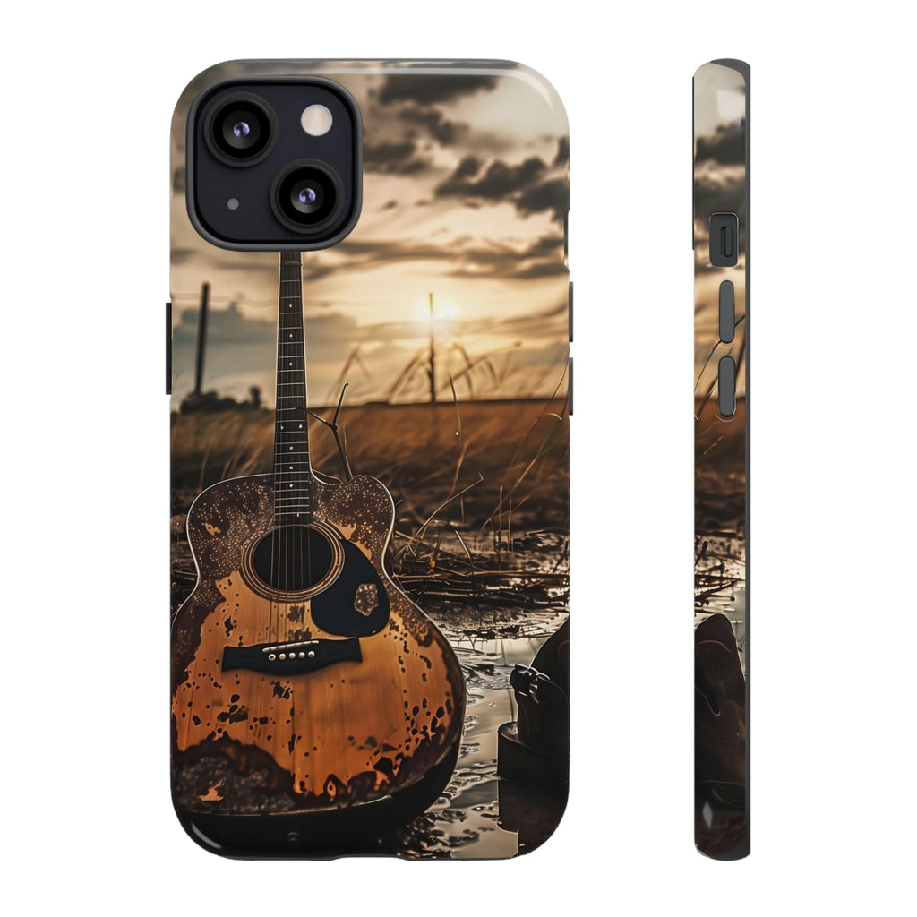 Guitar in a Wet Field -Phone Case