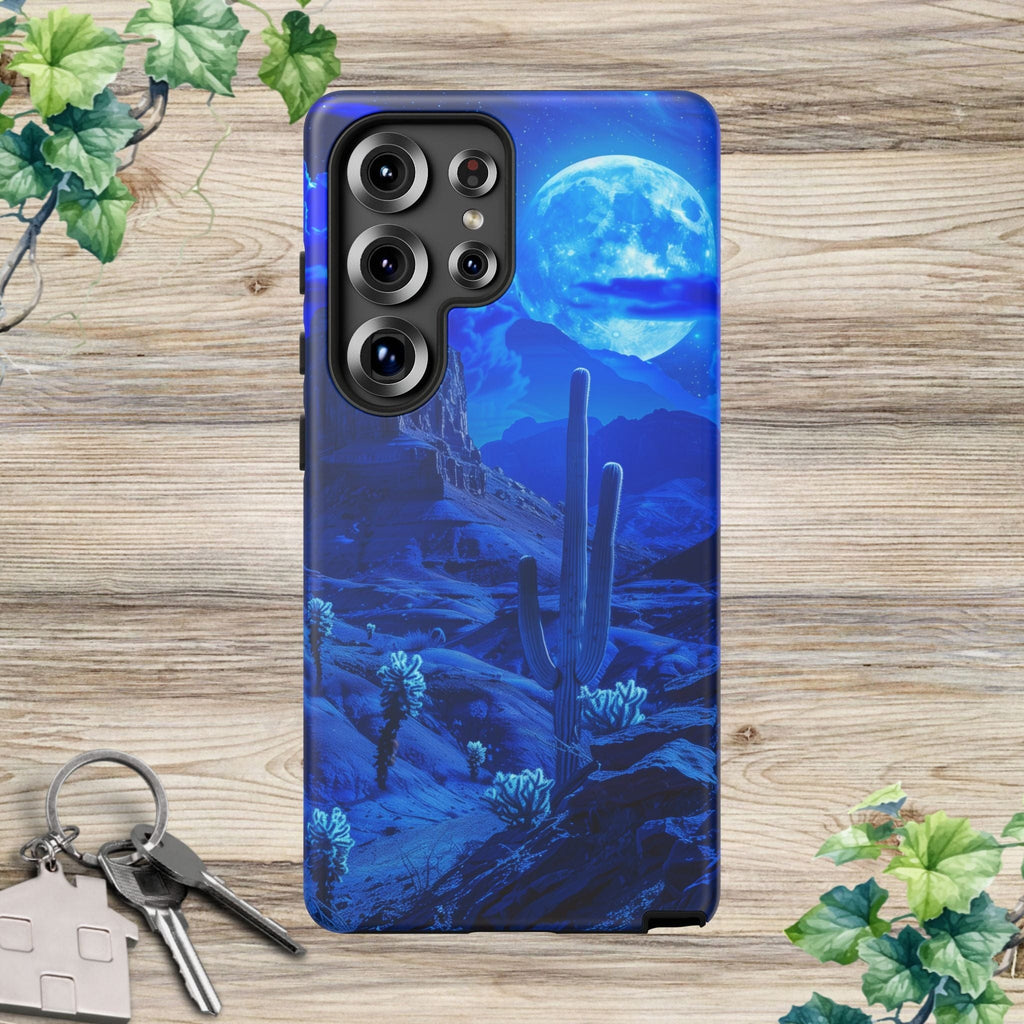 Blue Desert Moon Phone Case