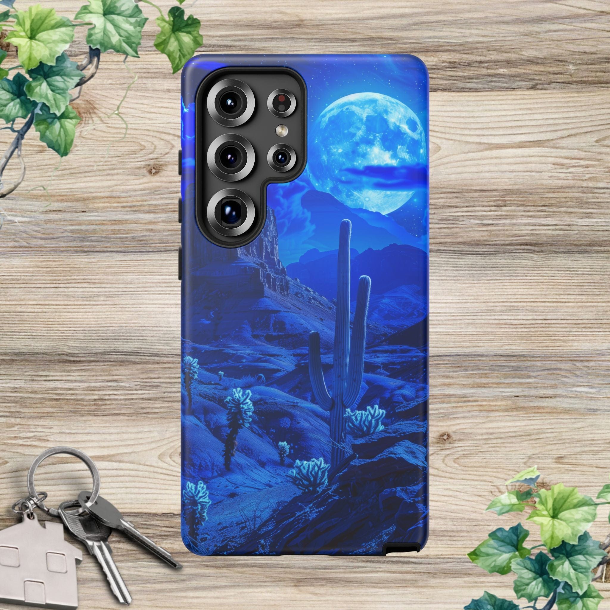 Blue Desert Moon Phone Case