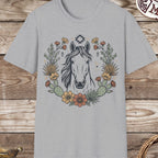 Western Floral Horse T-Shirt
