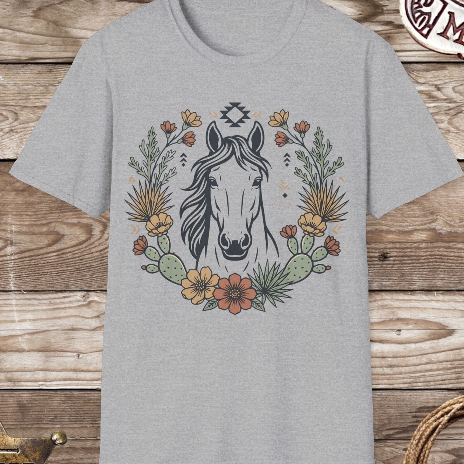 Western Floral Horse T-Shirt