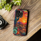 Desert Sunset Bloom Western Phone Case