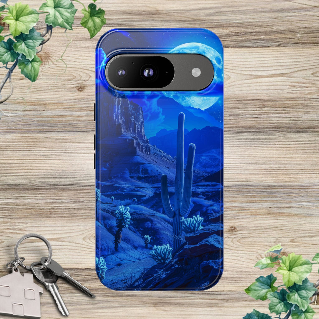 Blue Desert Moon Phone Case