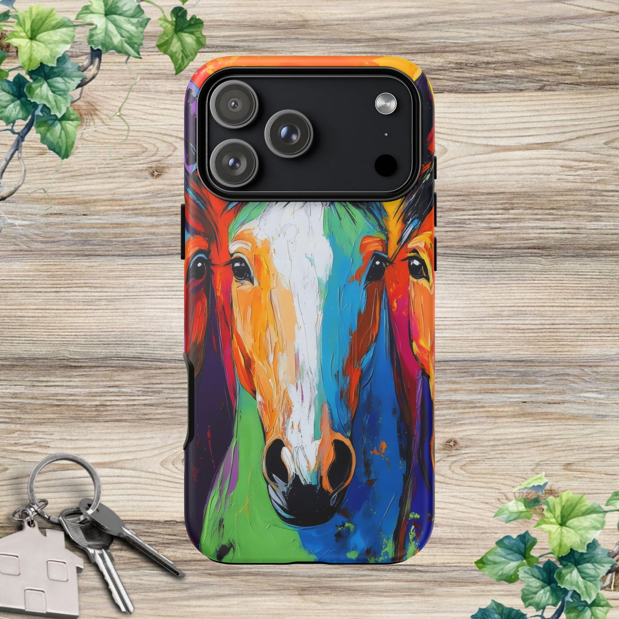 Colorful Horses Head - Phone Case