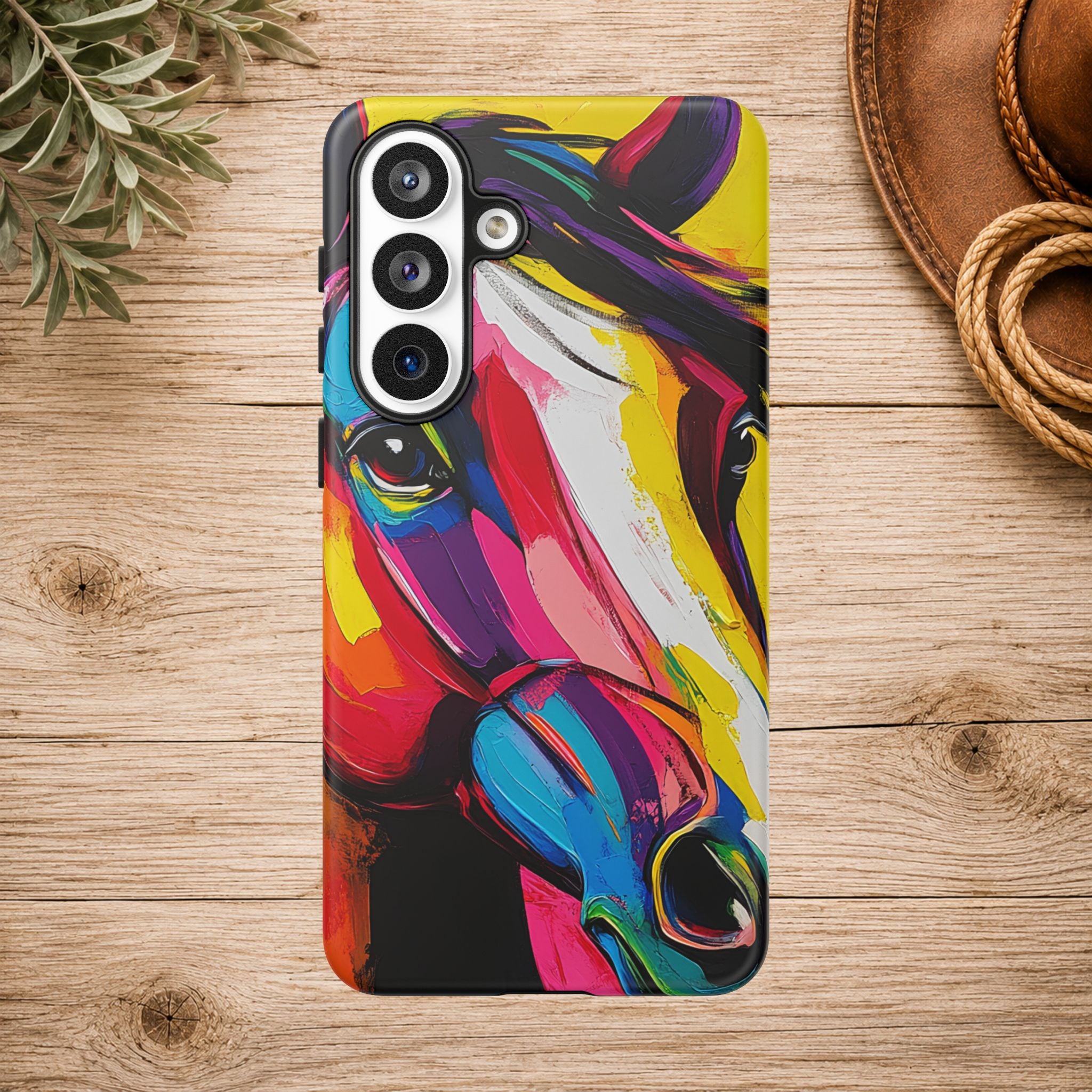Abstract Colorful Horse Phone Case