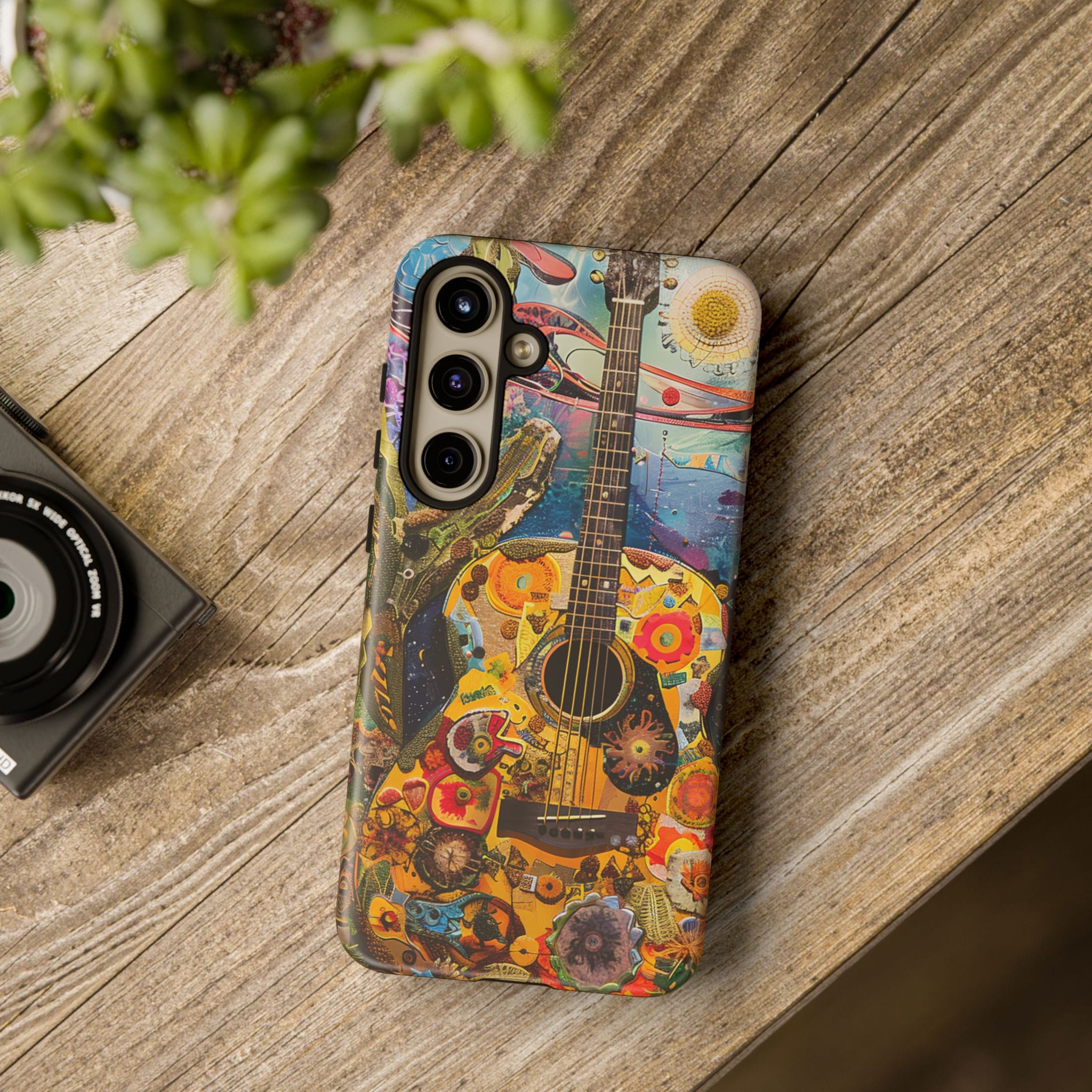 Floral Guitar- Phone Case