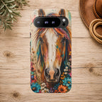 Boho Wildflower Horse Phone Case