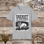 Sheriff of This Ranch Cat-T-Shirt