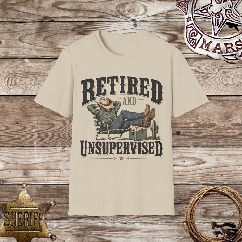 Retired and Unsupervised T-Shirt