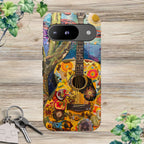 Floral Guitar- Phone Case