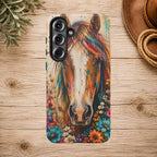 Boho Wildflower Horse Phone Case