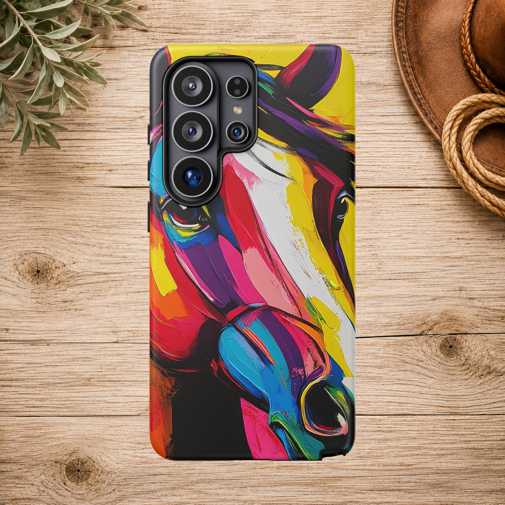 Abstract Colorful Horse Phone Case
