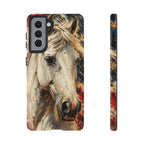 Patriotic White Horse Phone Case