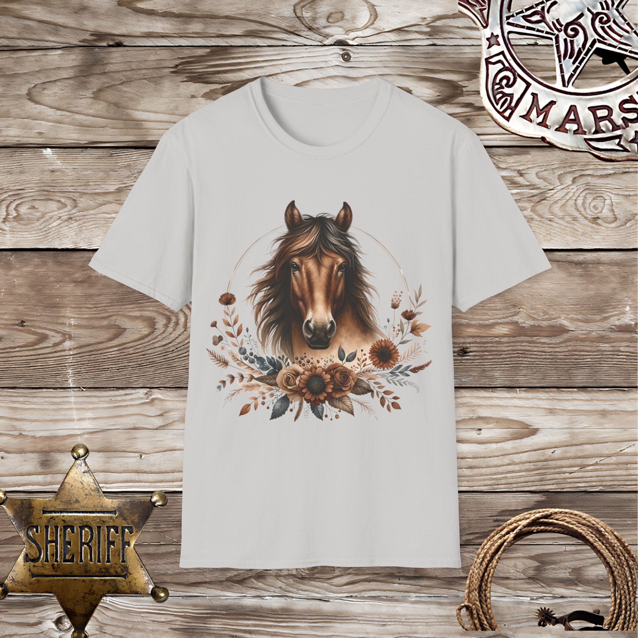 Vintage Horse Floral T-Shirt