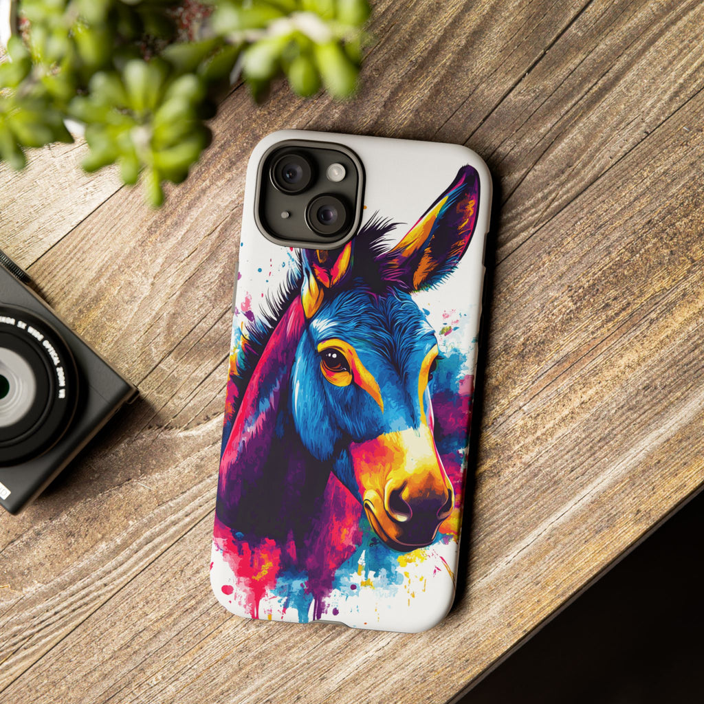 Color Splash Donkey Phone Case