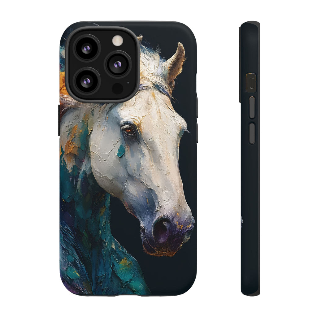 White Horse Art Phone Case