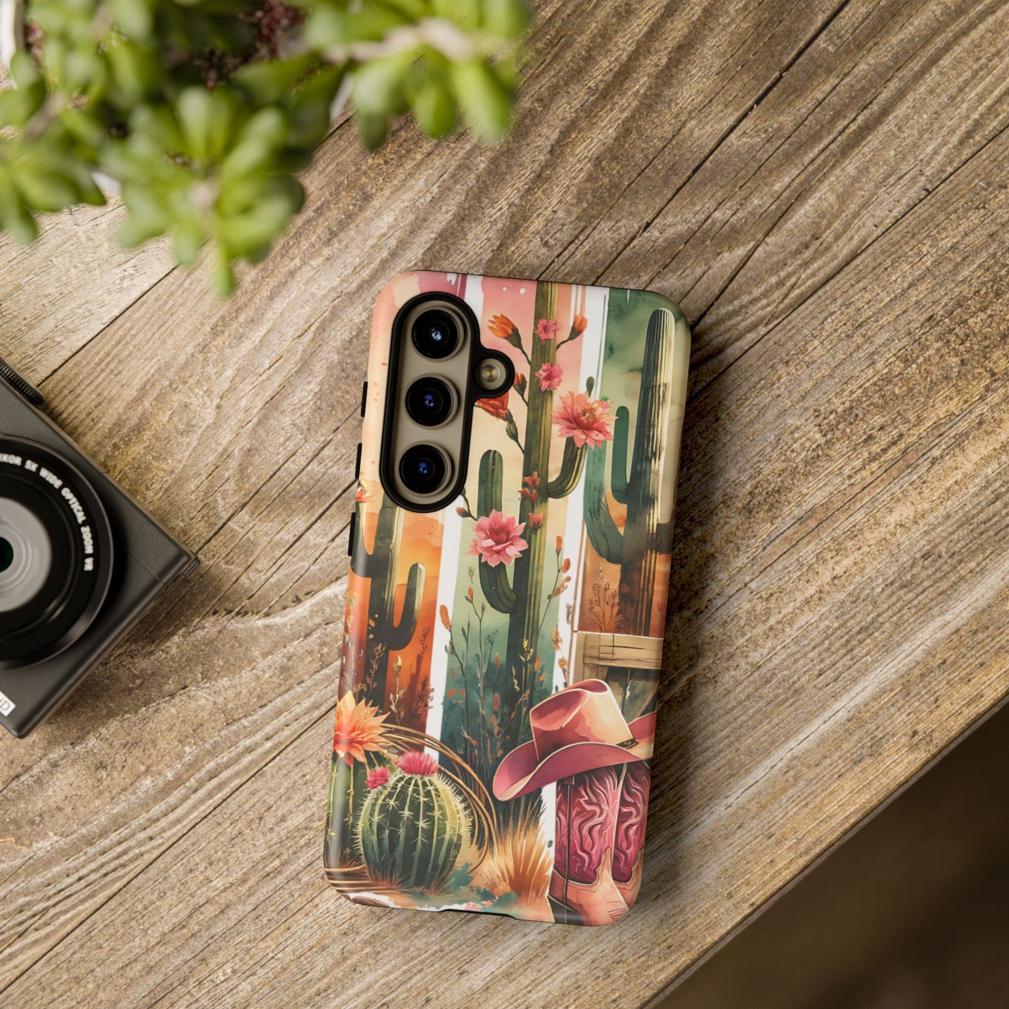 Southwestern Floral Cactus -Tough Case