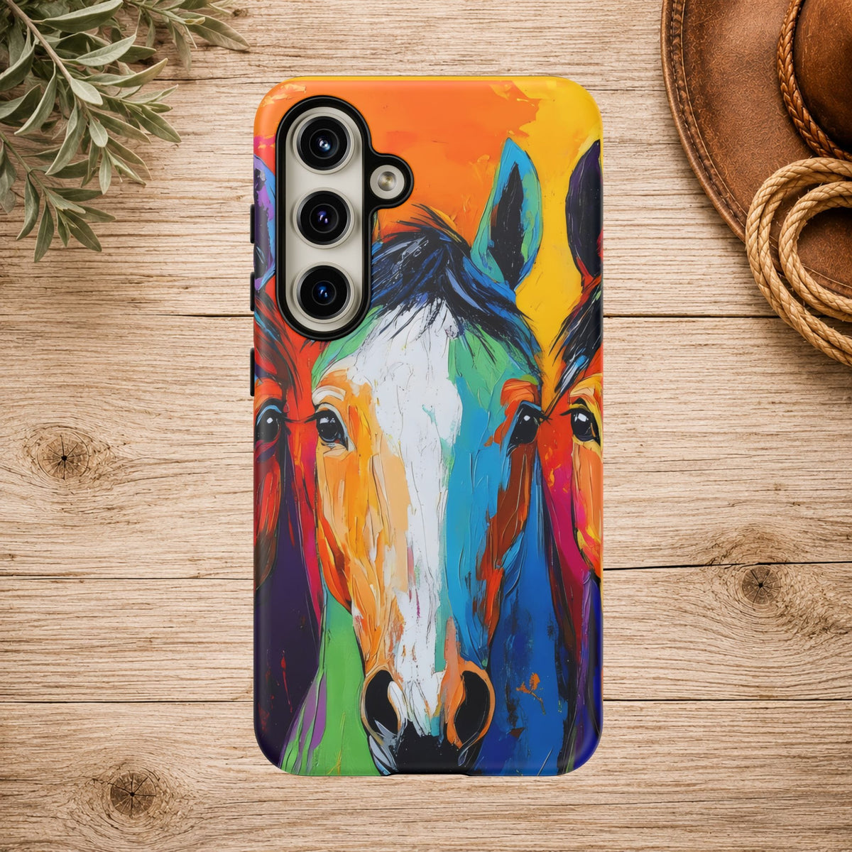 Colorful Horse Head Phone Case