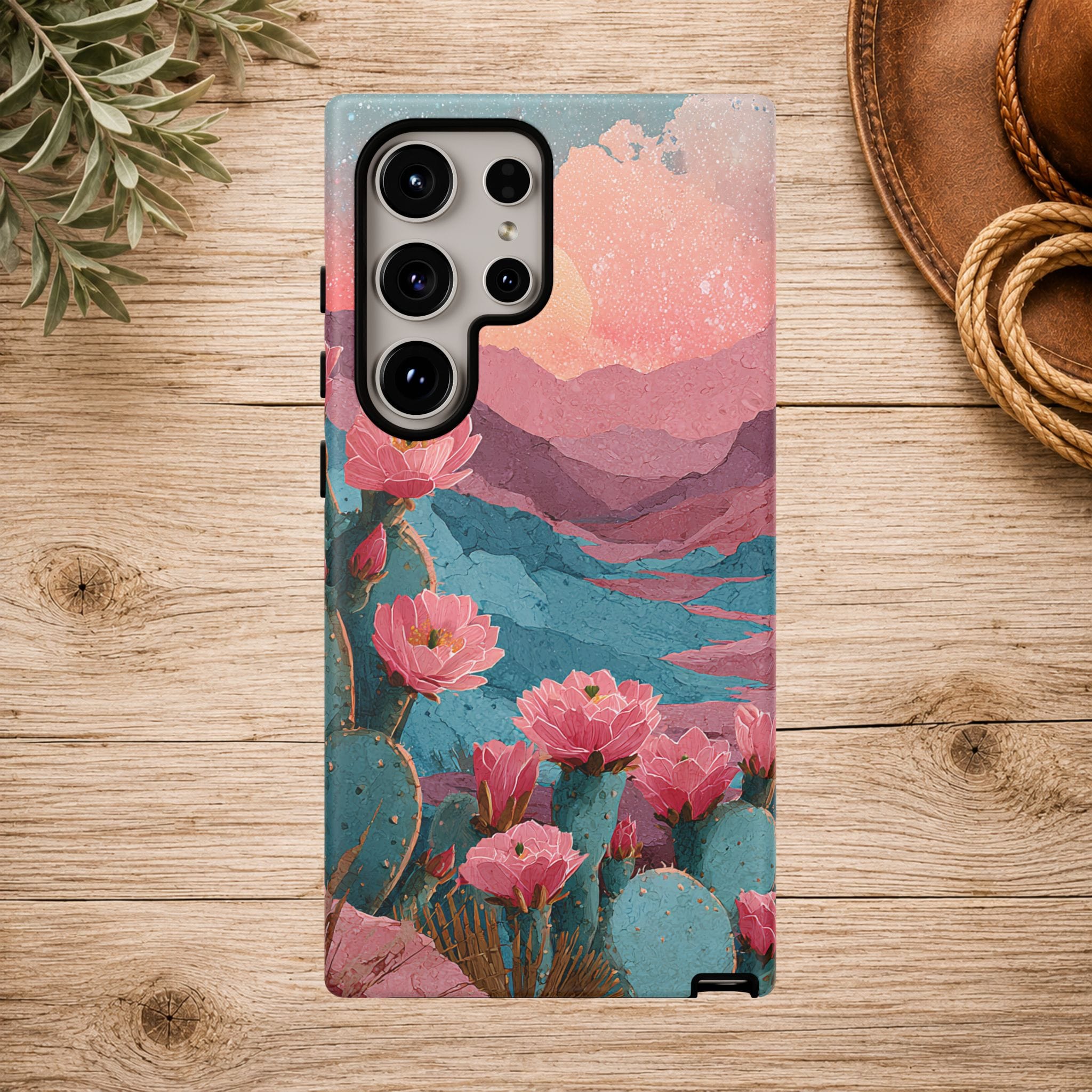 Desert Bloom Sunset Phone Case