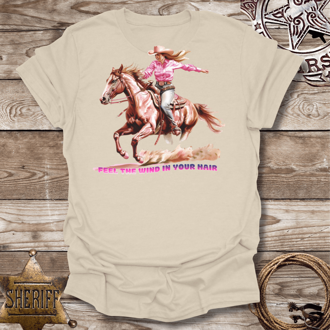 Cowgirl Wind in Your Hair-T-Shirt