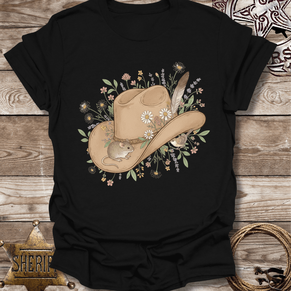 Cowboy Hat Floral Unisex T-Shirt