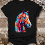 Colorful Abstract Stallion T-Shirt
