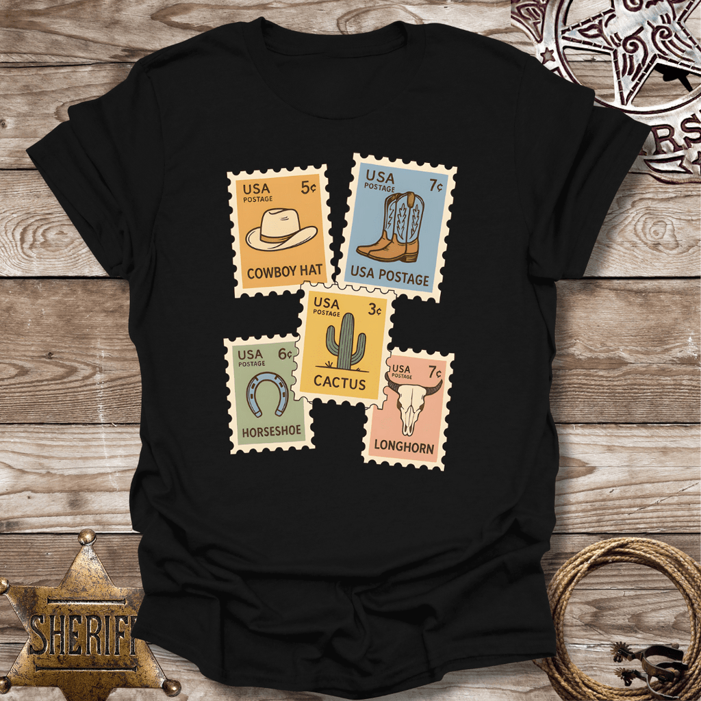 Western Postage stamps -T-Shirt
