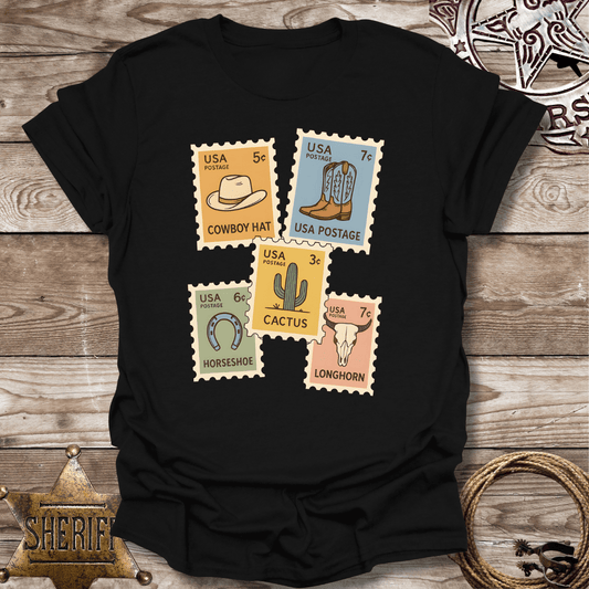 Western Postage stamps -T-Shirt
