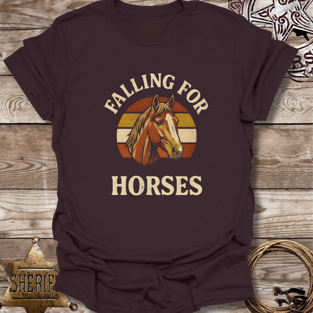 Falling for Horses Unisex T-Shirt