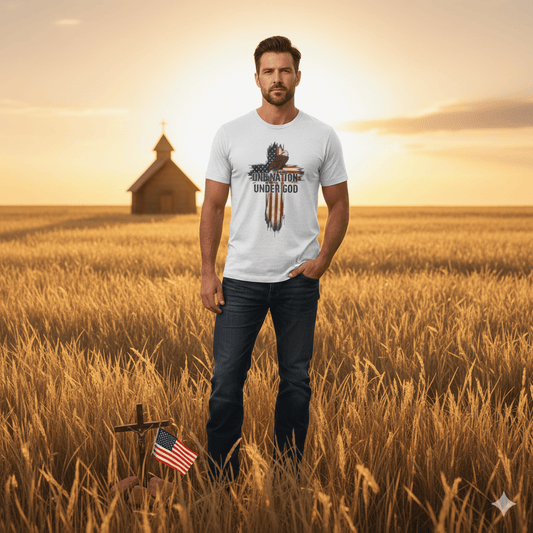 One Nation Under God Cross T-Shirt