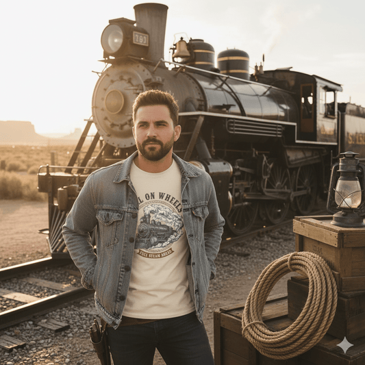 Vintage Steam Train T‑Shirt