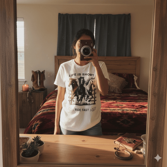 Life is Short Ride Fast - T-Shirt