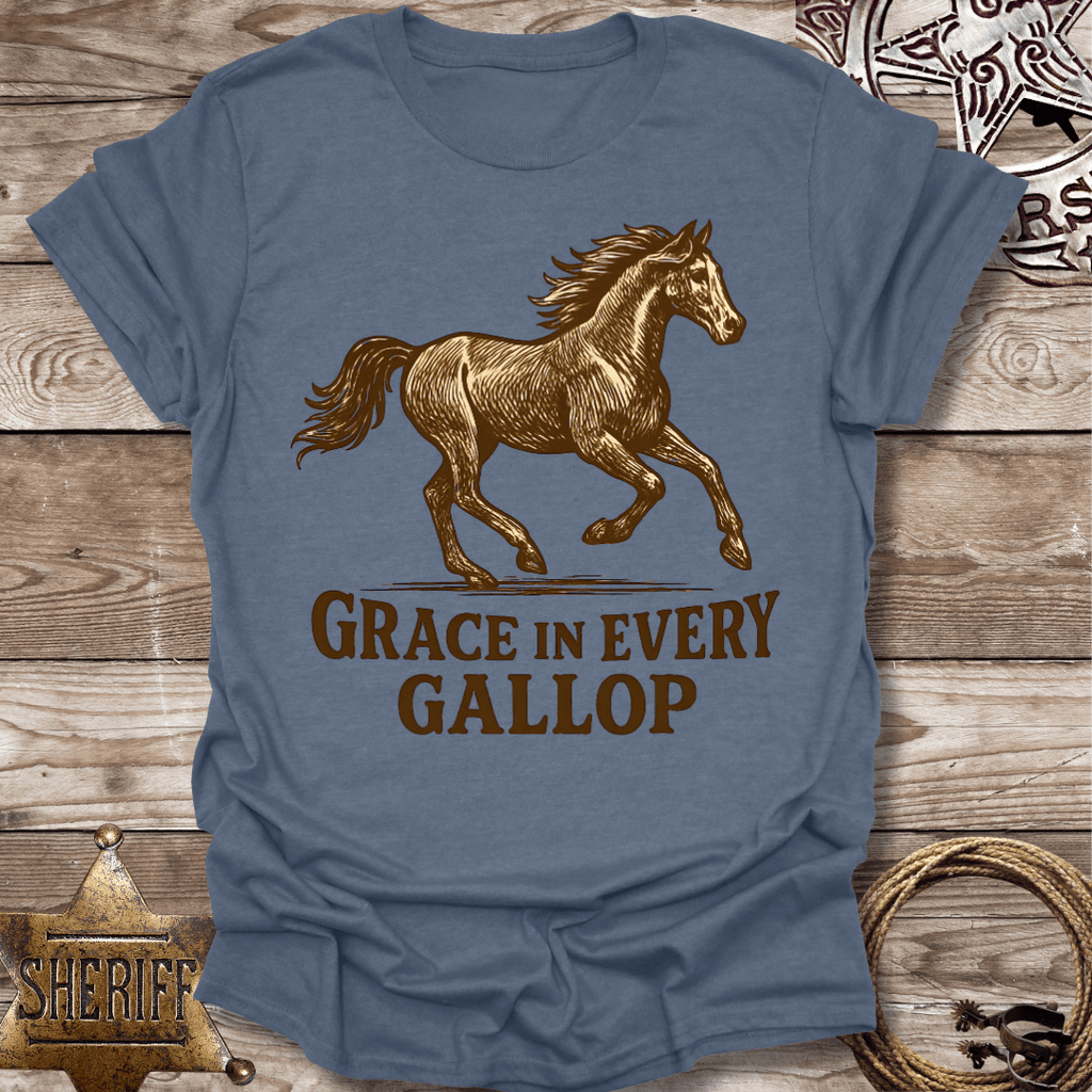Grace in Every Gallop Horse T-Shirt